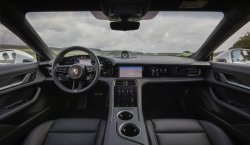 Porsche Taycan (2020) interior - Creating patterns of car body and interior. Sale of templates in electronic form for cutting on paint protection film on a plotter